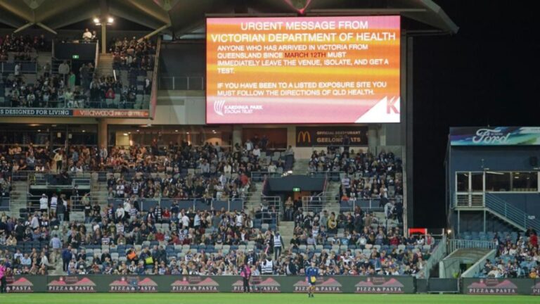 AFL commentators, fans ousted mid-match