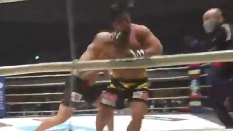 Video: Former sumo wrestler sets record for fastest KO in RIZIN history