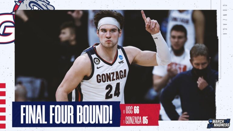Gonzaga defeats USC, 85-66, to advance to the Final Four