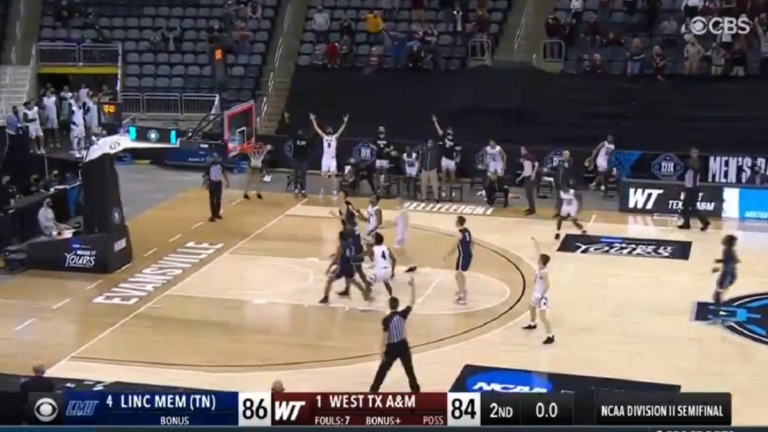 WATCH: West Texas A&M hits buzzer-beater vs. Lincoln Memorial to advance to D-II national championship game