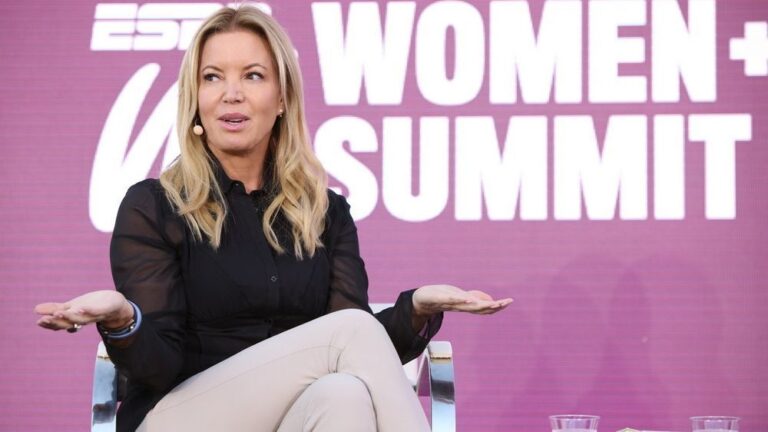 Los Angeles Lakers’ Jeanie Buss after watching Brooklyn Nets’ moves