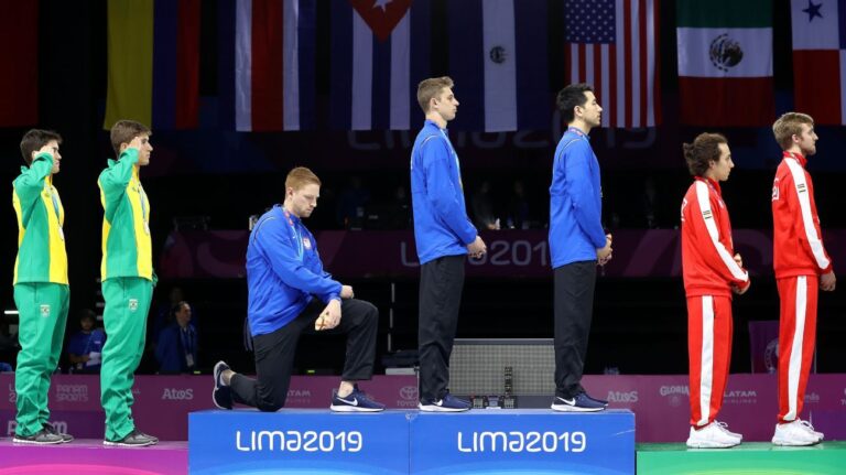 Raised fists, kneeling during anthem OK at U.S. Olympic trials