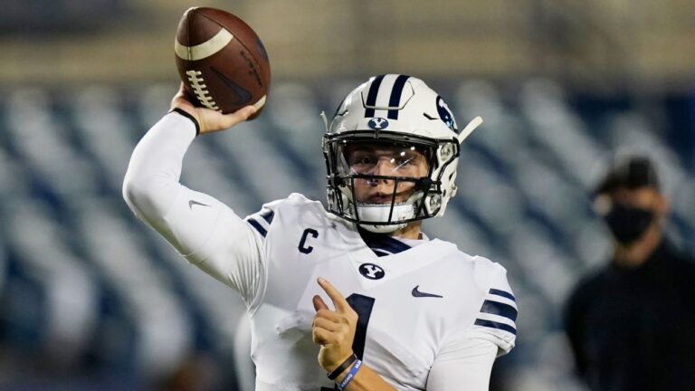 BYU quarterback Zach Wilson flashes arm strength for Jets brass, NFL teams at pro day