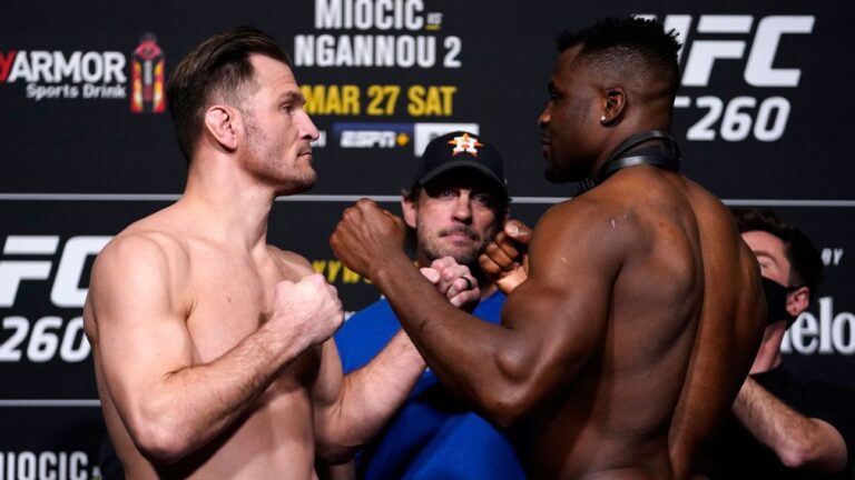 UFC 260 live updates and results — Stipe Miocic vs. Francis Ngannou