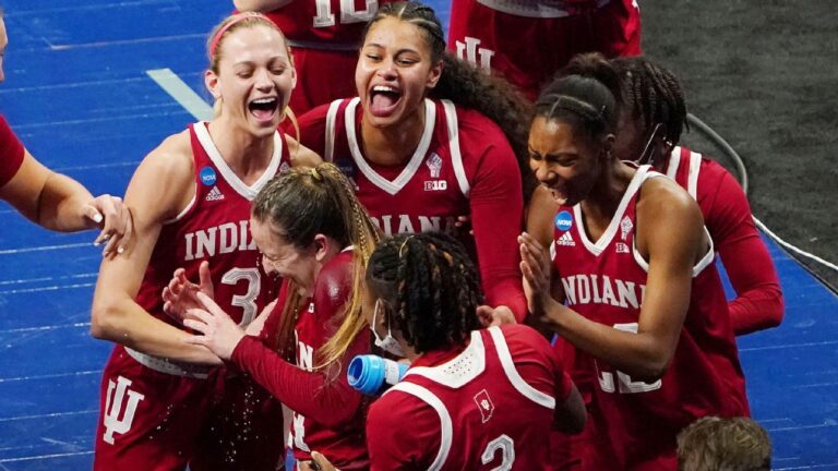 Balanced effort helps Indiana knock off NC State, securing its first berth in women’s basketball Elite Eight