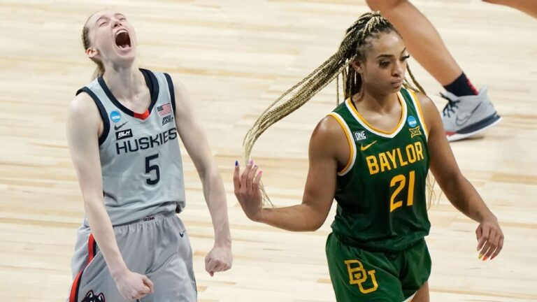 Which teams will join UConn and Arizona in the 2021 Women’s Final Four?