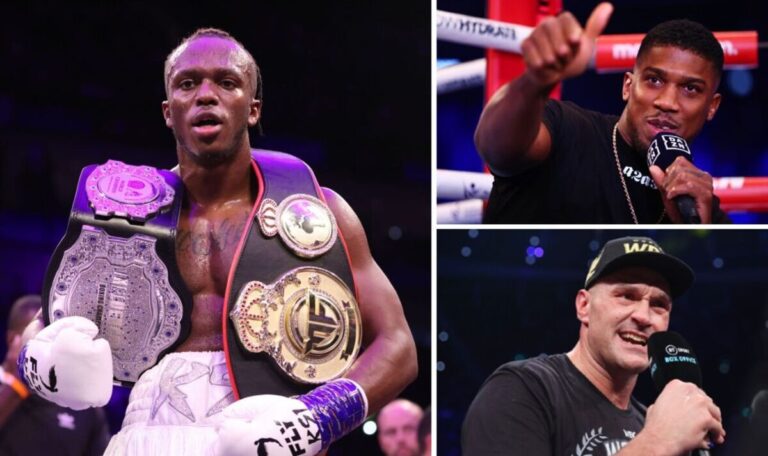 Every word Anthony Joshua and Tyson Fury said about KSI as YouTuber eyes boxing glory | Boxing | Sport