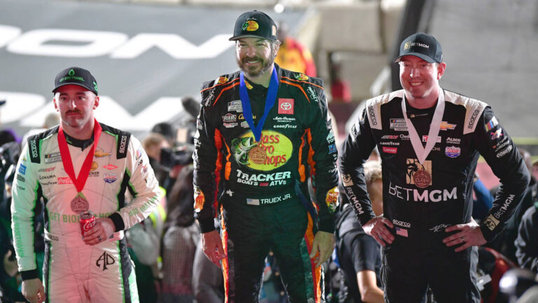 Truex notches late dramatic victory in Busch Light Clash at the Coliseum