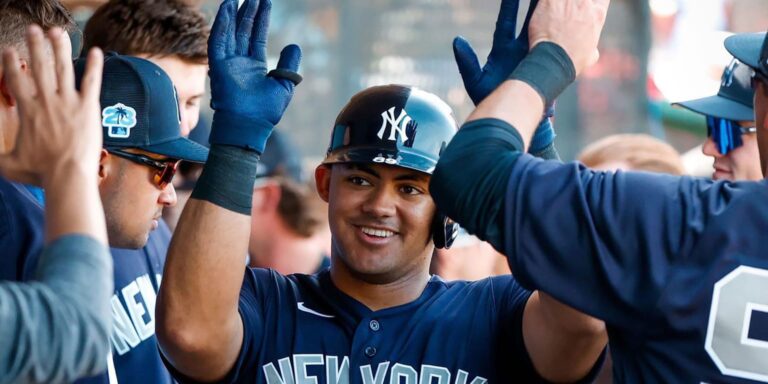Jasson Domínguez homers in Yankees’ spring opener