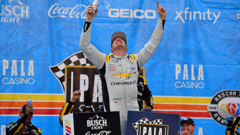 Kyle Busch claims first win for Richard Childress Racing at Fontana