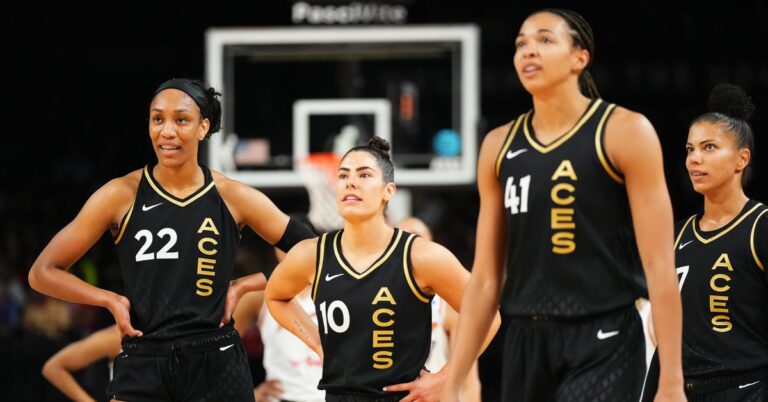 WNBA: A’ja Wilson scores 25 to lead Las Vegas Aces past L.A. Sparks