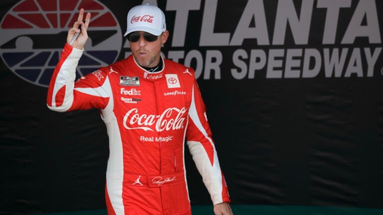 Denny Hamlin weighs in on whether NASCAR made the right decision calling race early in Atlanta