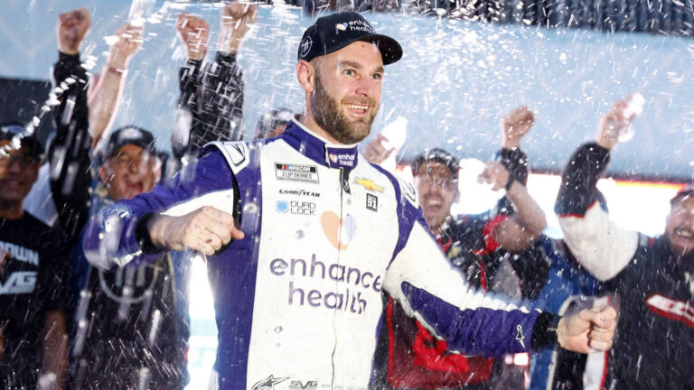 Historic upset winner makes rain-filled NASCAR Chicago weekend worth it