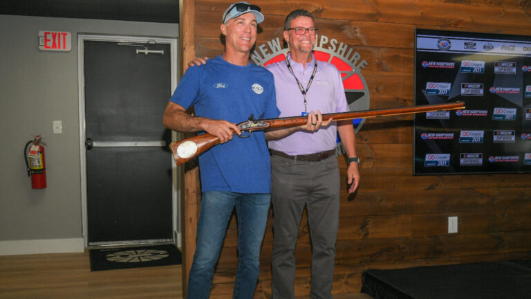 Kevin Harvick honored by New Hampshire Motor Speedway with musket