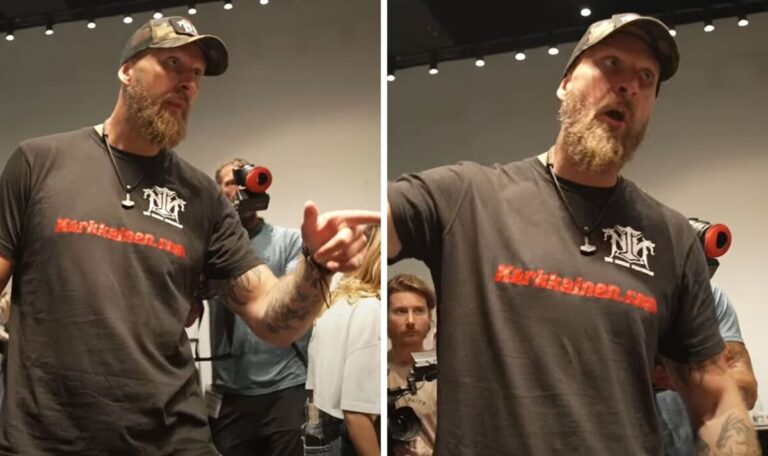 Anthony Joshua’s glove leaves Robert Helenius furious in heated backstage argument | Boxing | Sport
