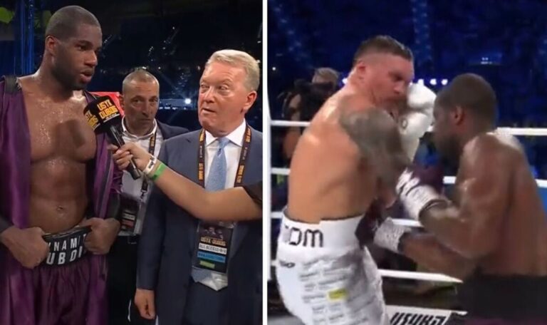 Daniel Dubois appealing Oleksandr Usyk defeat as Frank Warren swears live on TV | Boxing | Sport