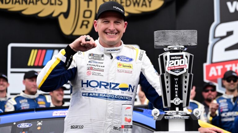 Michael McDowell was ‘anticipating’ a late caution during Verizon 200