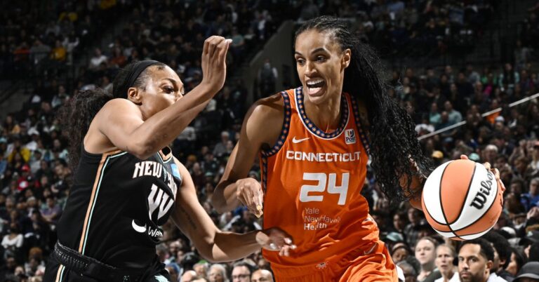 WNBA: Sun upset Liberty as Aces crush Wings in Game 1s of semis