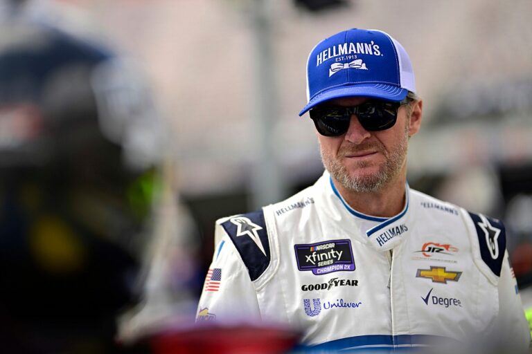 Dale Jr. says “my uniform was burning up” while battling for win