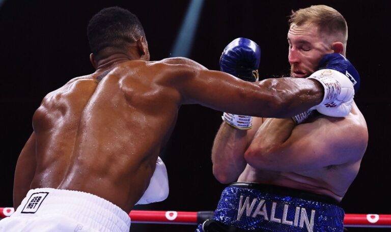 Anthony Joshua beats Otto Wallin to bloody pulp as Swede left barely recognisable | Boxing | Sport
