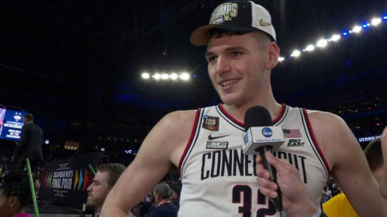 Donovan Clingan makes history with UConn as a part of back-to-back title wins