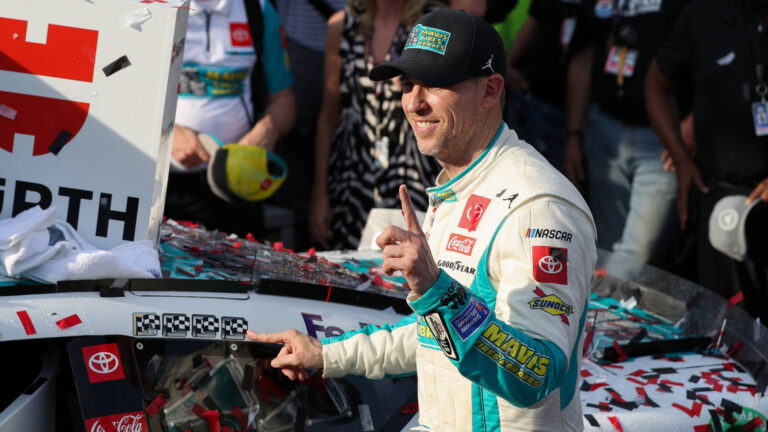 Denny Hamlin claims he got the ‘best pit crew and best crew chief’ after Dover triumph